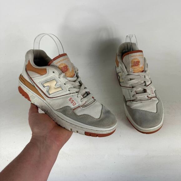 New Balance 550 Athletic Shoes Women 8.5 Au Lait Lace-Up Low Top Running Sneaker - Picture 1 of 10
